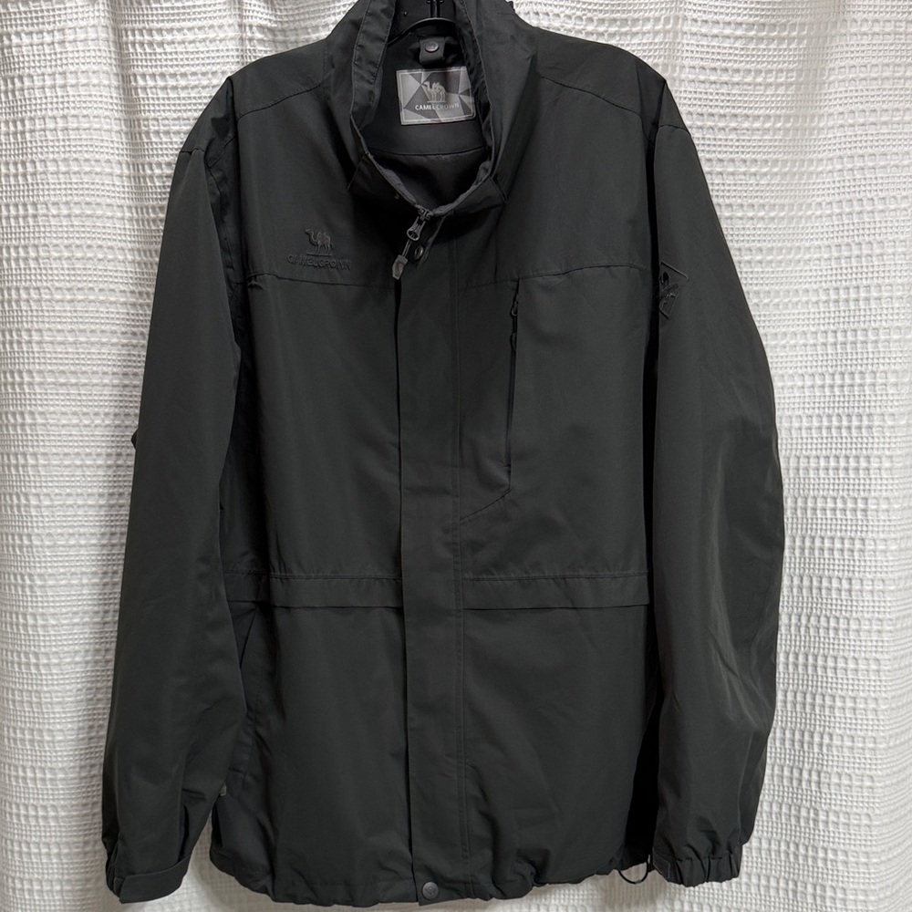 Camelcrown Men's charcoal grey 3 in 1 outer jacket ONLY!!!  SZ Large‎ waterproof